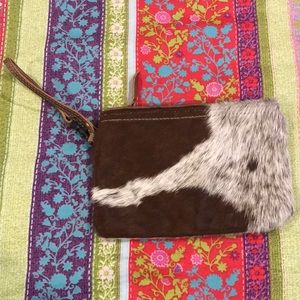 Myra Bag Cowhide Wristlet